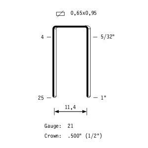 Agrafes galvanisées 4 mm (A-04-G)