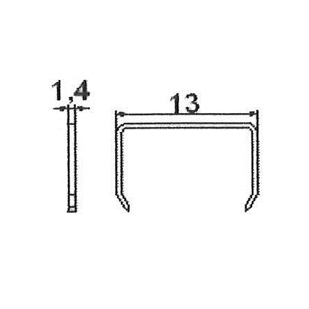 Agrafes stanox 10 mm (MG130-10)