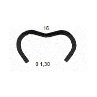Agrafes galva Hog-Rings (VR16G-400)