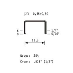 Agrafes galvanisées 6 mm (VS-06-G)
