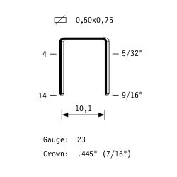 Agrafes galvanisées 4 mm (VX-04-G)