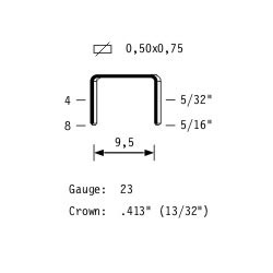 Agrafes galvanisées 4 mm (VZ-04-G)